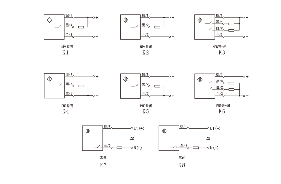 超小型接近開(kāi)關(guān)怎么接線？